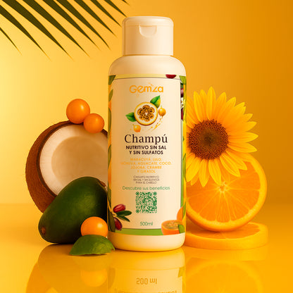 Champú Nutritivo para Cuero Cabelludo Sensible| Sin Sal