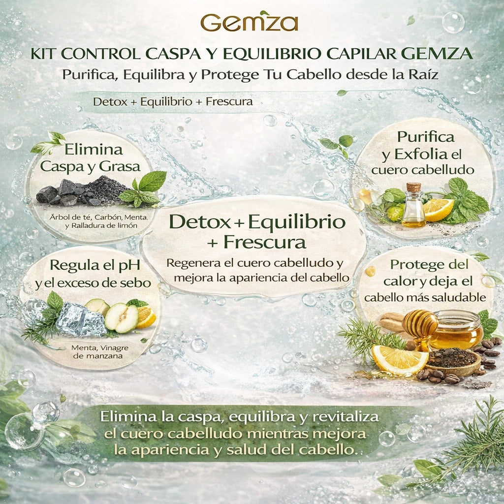 Kit Anticaspa Profesional – Controla Caspa y Grasa