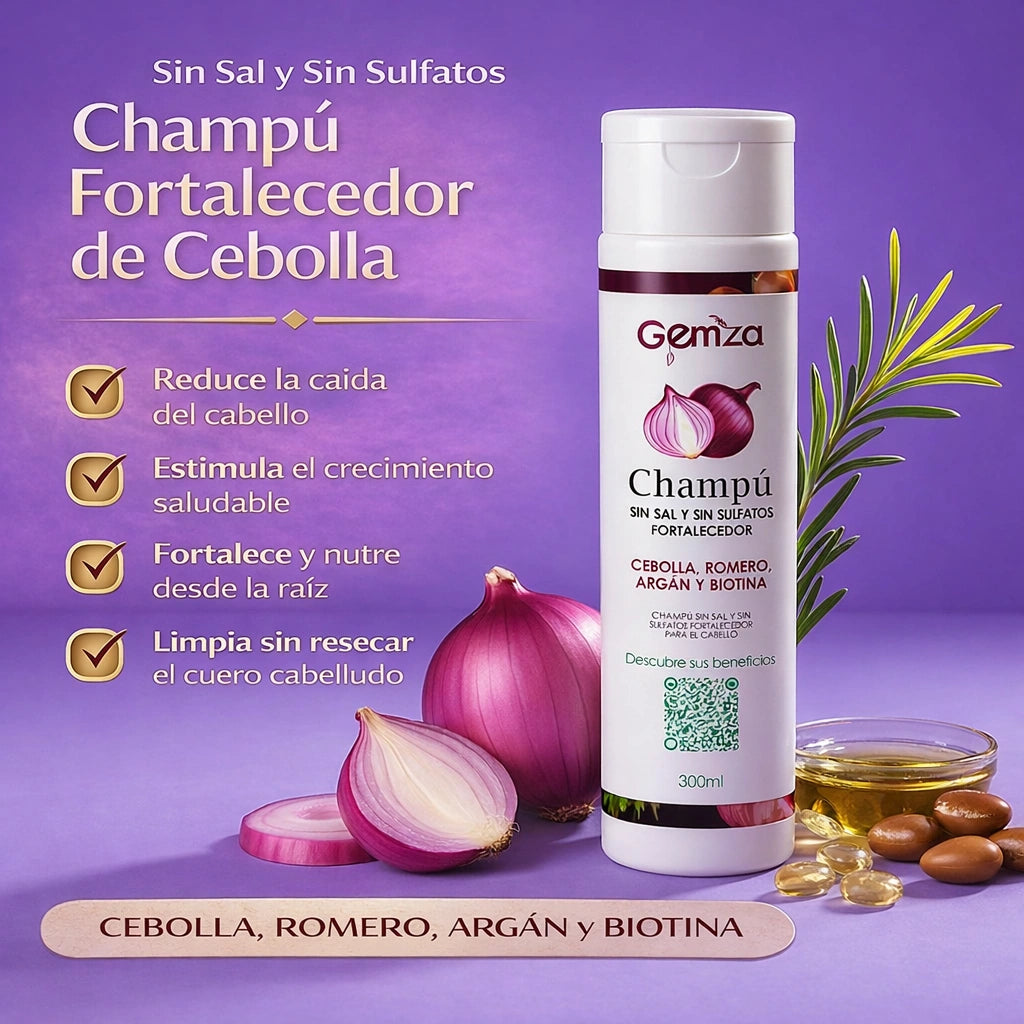 Champú de Cebolla | Crecimiento, Fuerza y Anticaída