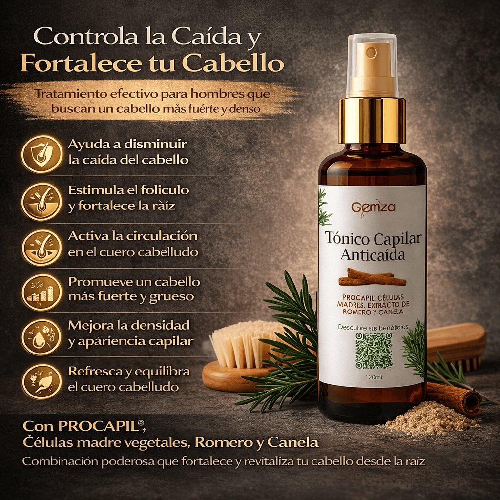 Tónico Anticaída Hombre – Estimula el Crecimiento