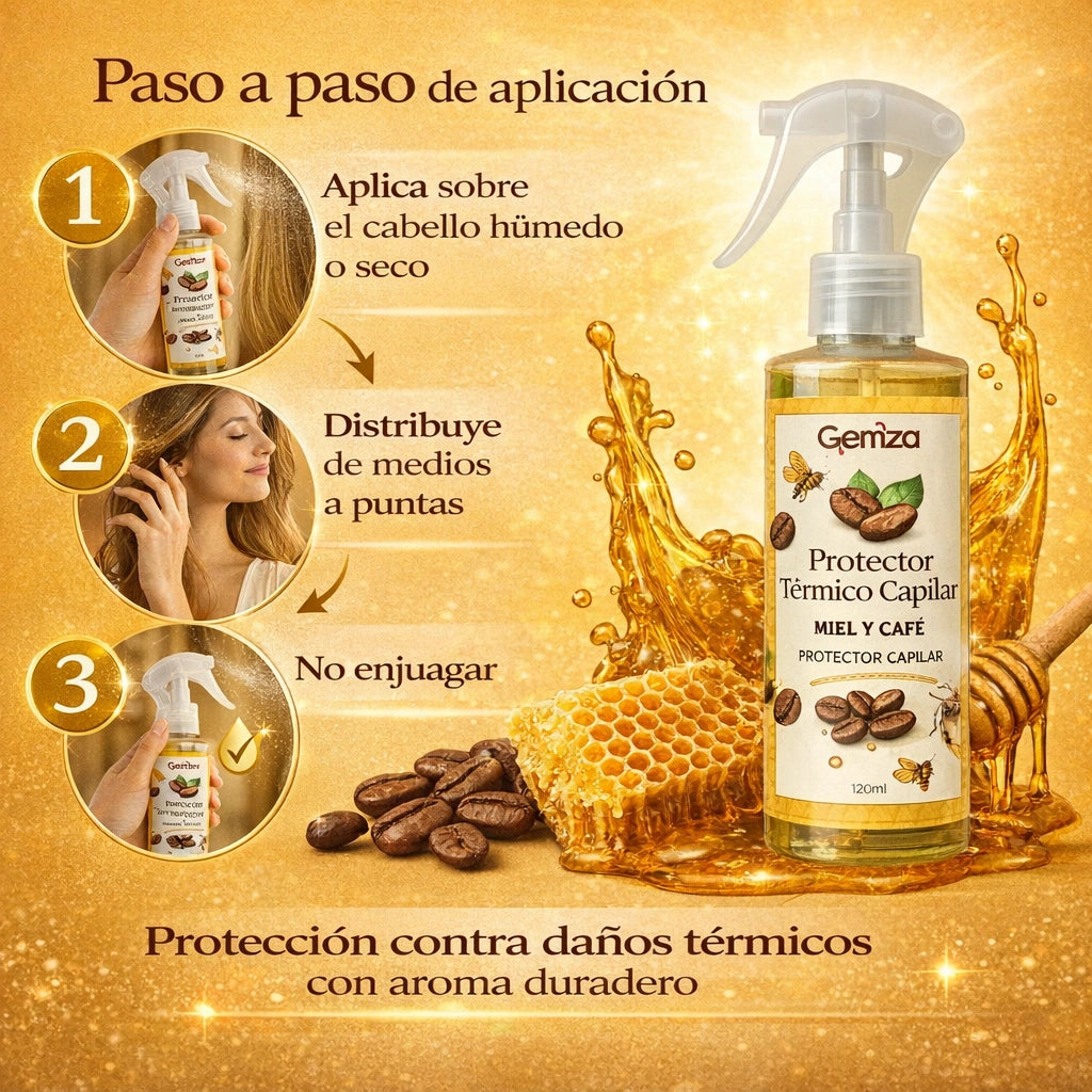 Protector Térmico Capilar | Antifrizz y Brillo con Filtro UV