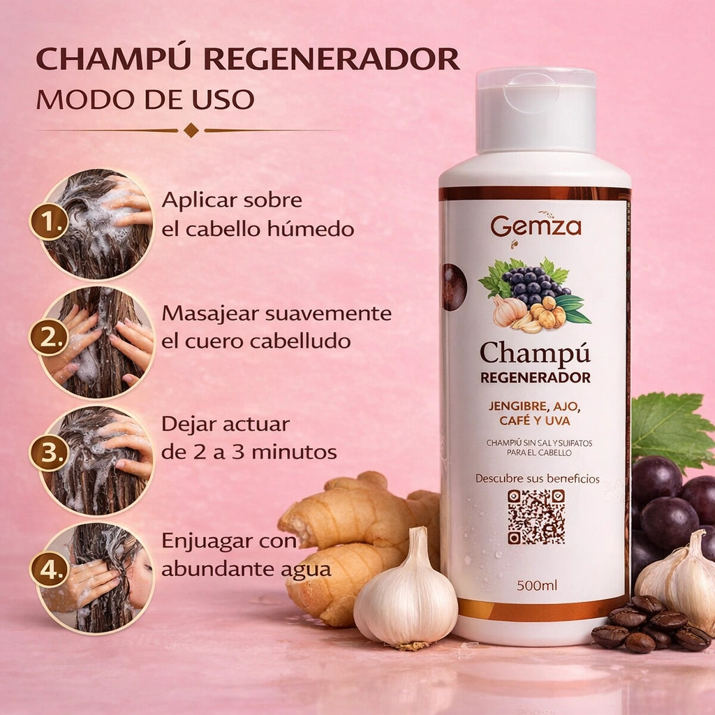 Champú Regenerador Anticaída | Crecimiento y Fortalecimiento