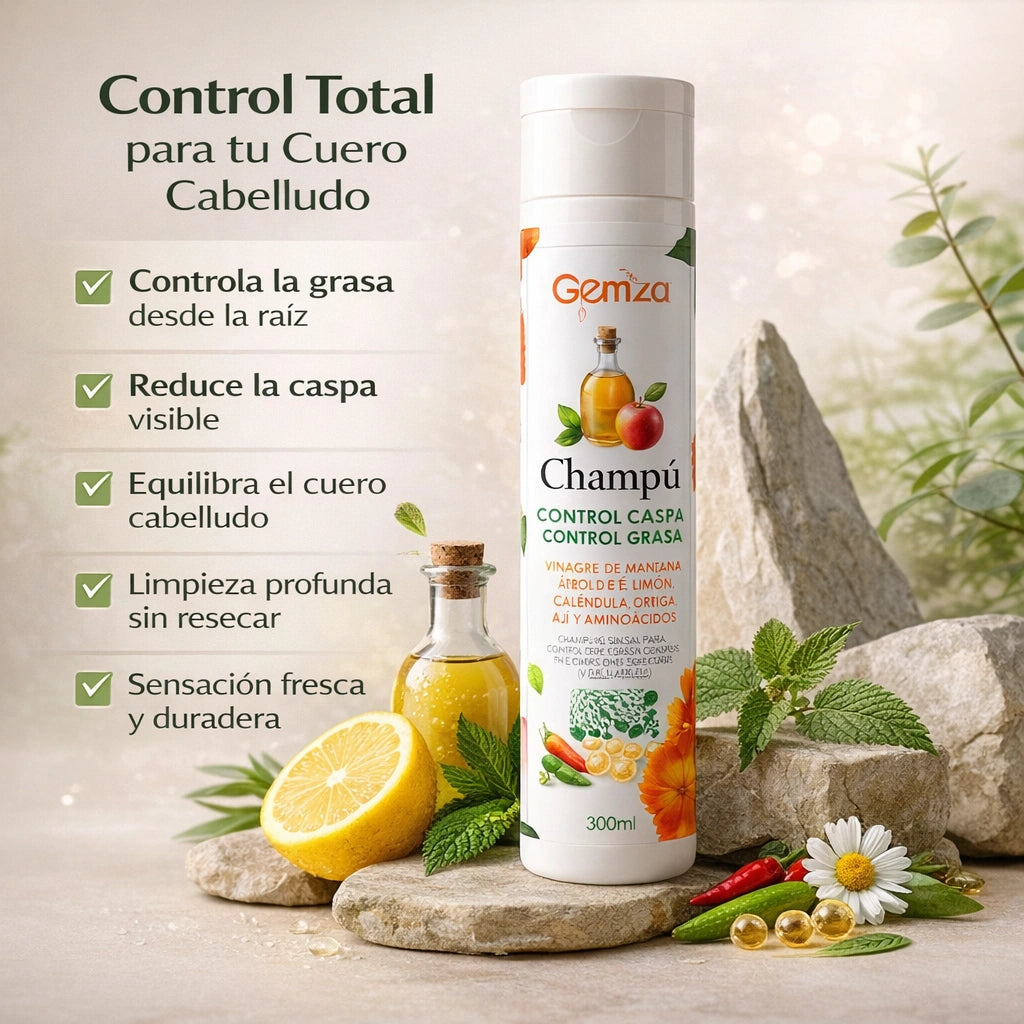 Champú Anticaspa y Control Grasa