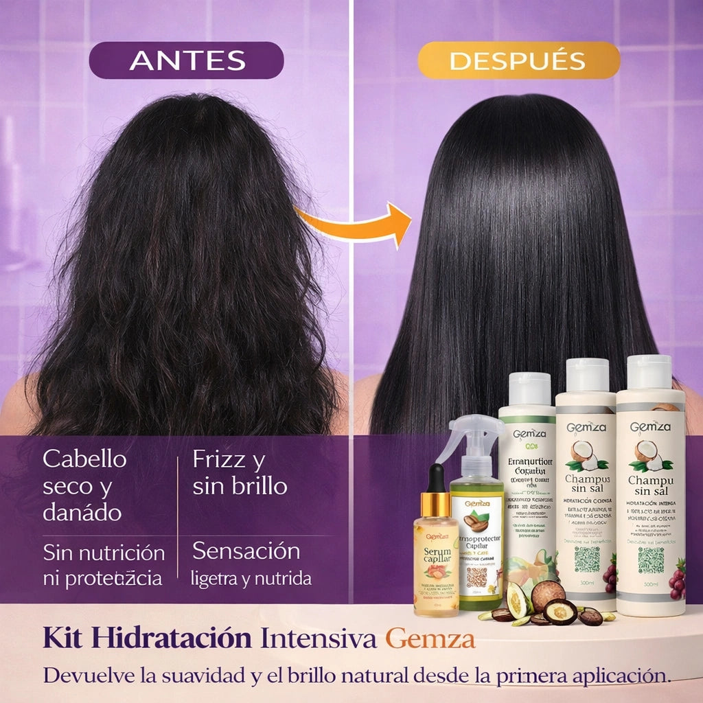 Kit Hidratación Intensiva para Cabello Seco y Maltratado