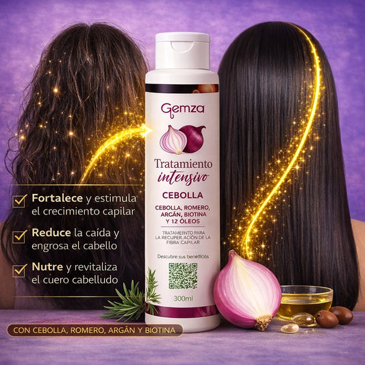 Tratamiento Fortalecedor Cebolla | Anticaída y Crecimiento Capilar